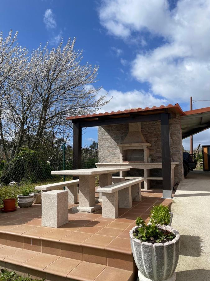 Chalet Casa Con Piscina En Arbo Vigo Esterno foto